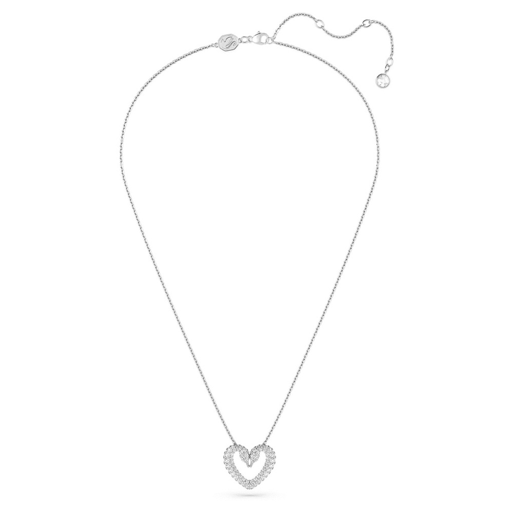 Swarovski “Sublima” White Heart Pendant Necklace - Picture 3 of 14